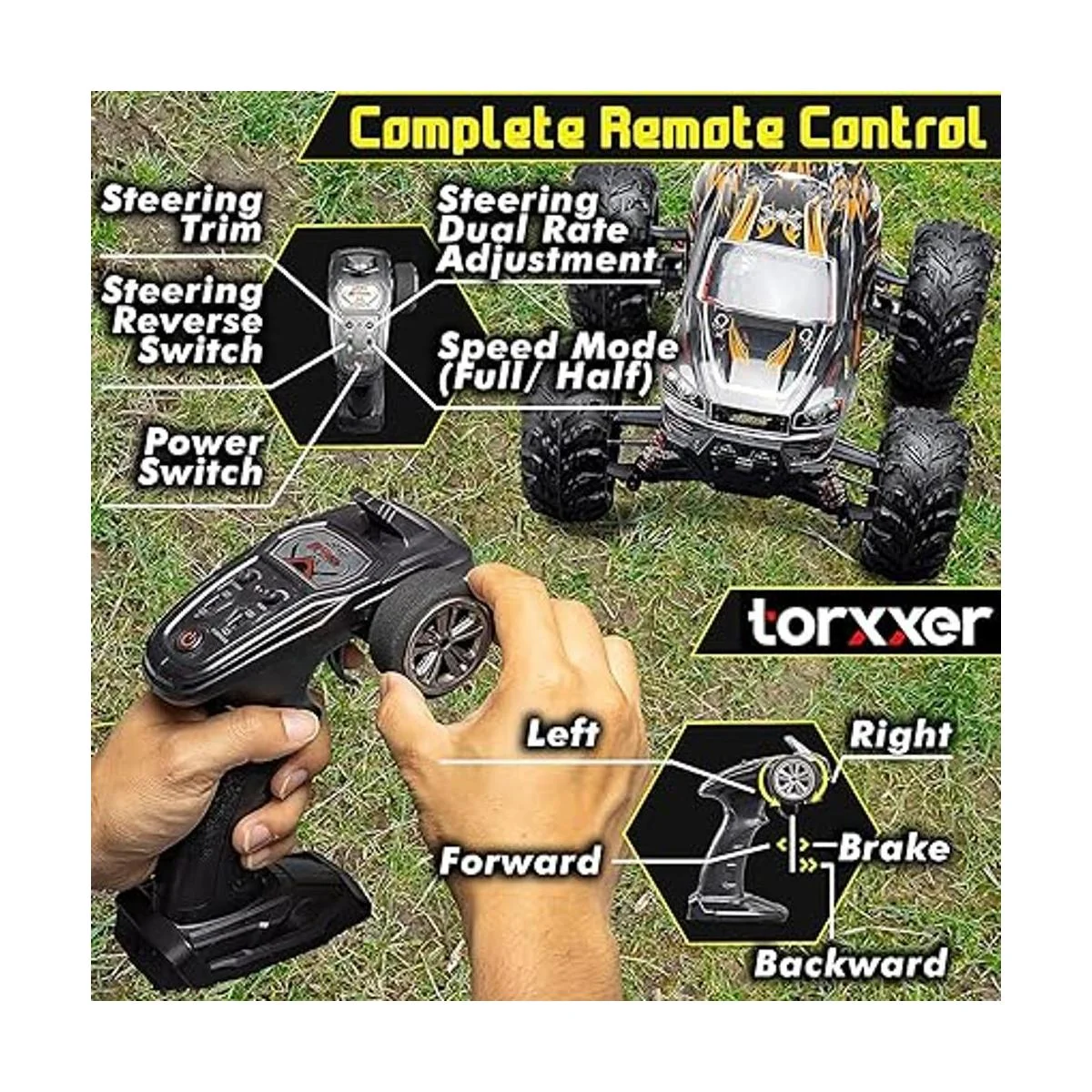 Torxxer Camión RC sin escobillas a escala 116 Coche RC_5
