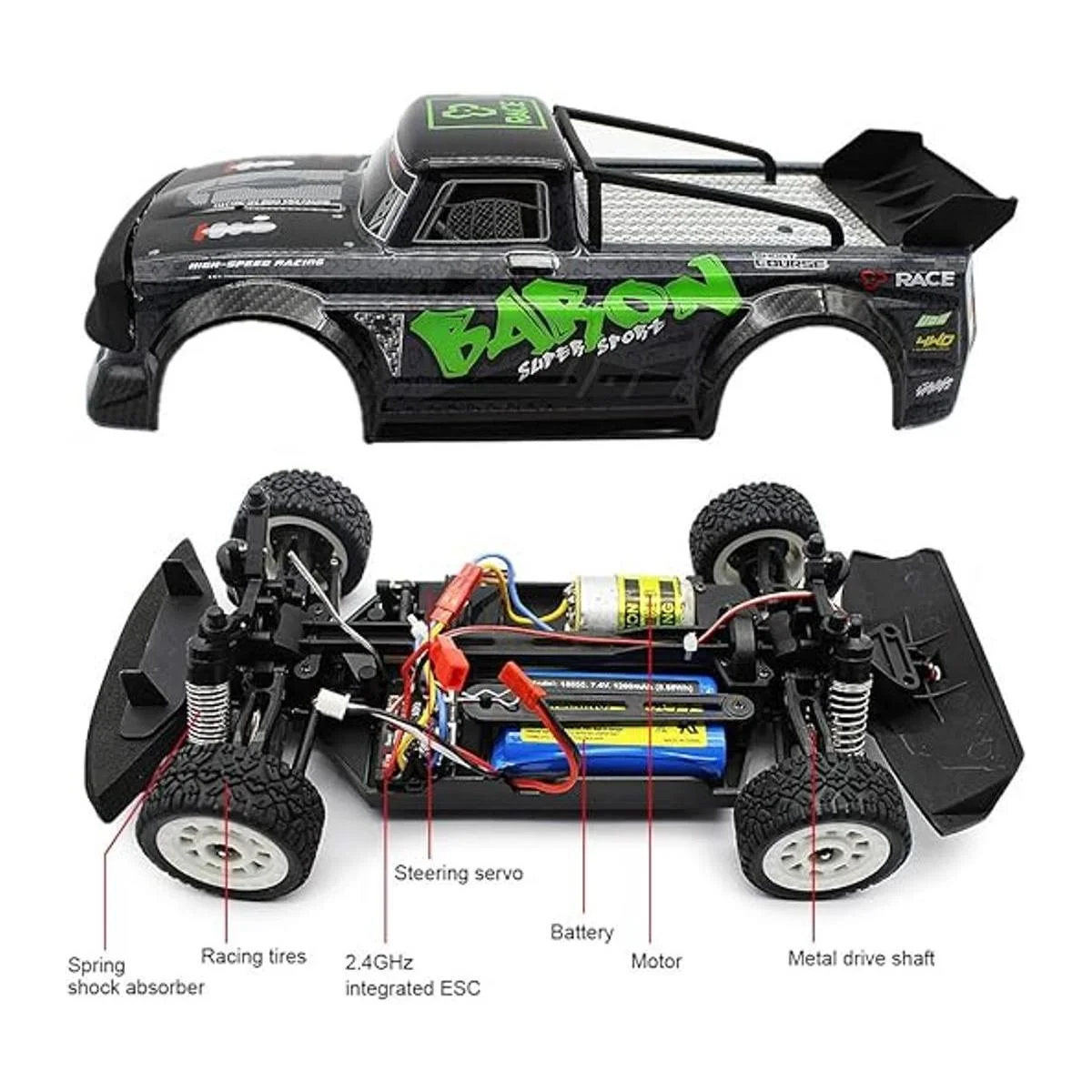 Fisca Automóvil de alta velocidad con control remoto_5