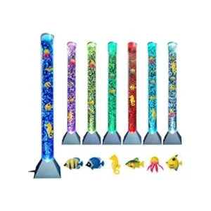 Brewish Lámpara de pie sensorial con burbujas 7 luces_1