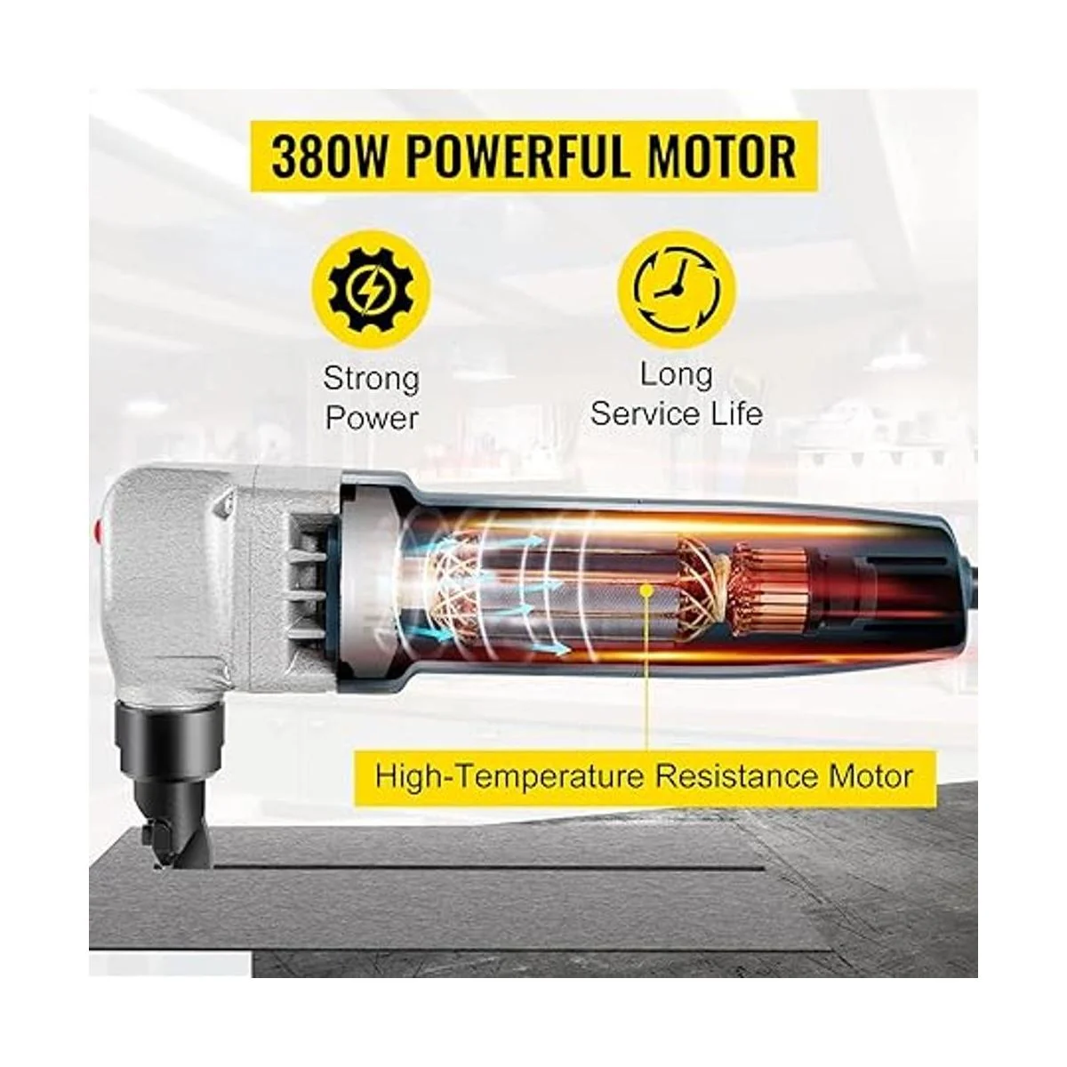 VEVOR Nibbler de chapa metálica de 380 W Nibbler de metal_3