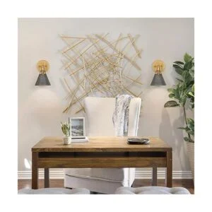 KSANA Apliques de pared dorados lámpara moderna vintage_5