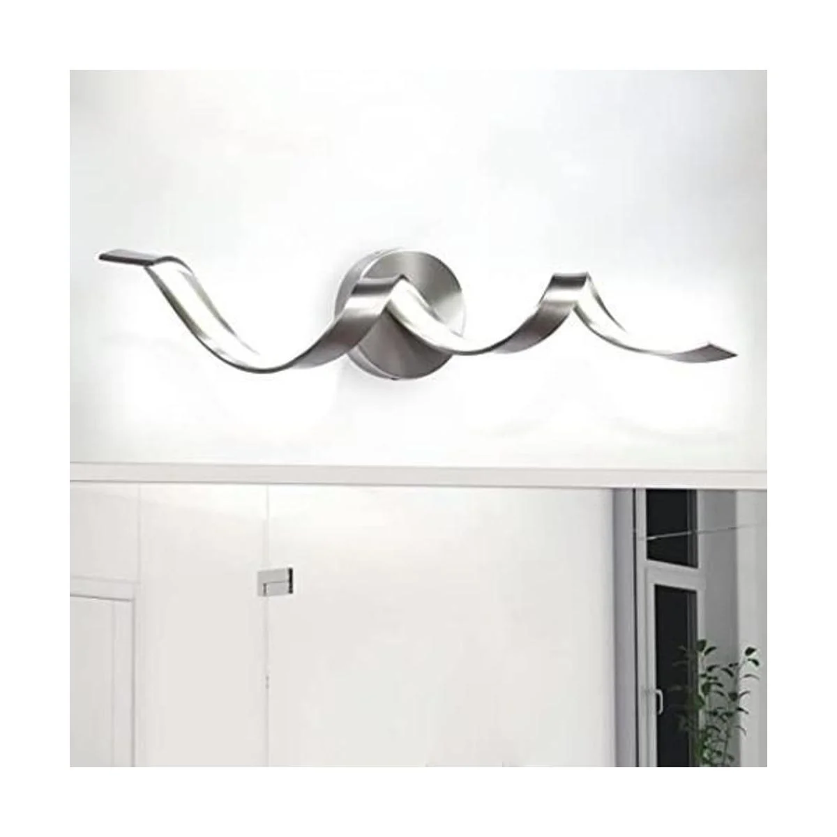 HUOKU Lámpara LED de tocador de baño moderna regulable de_1