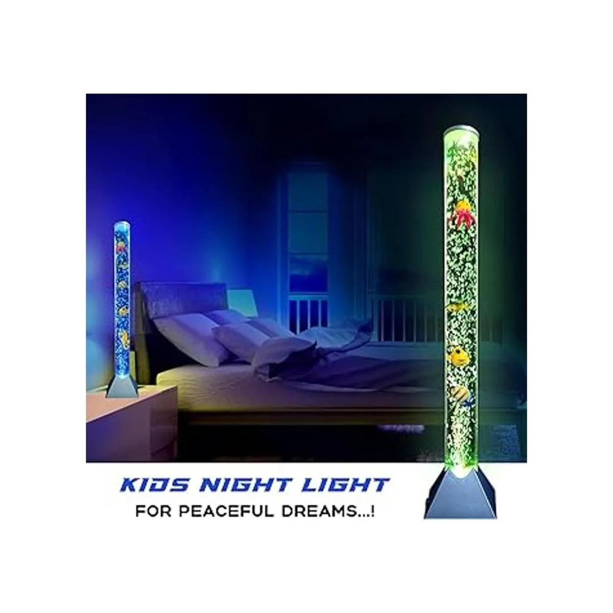 Brewish Lámpara de pie sensorial con burbujas 7 luces_4