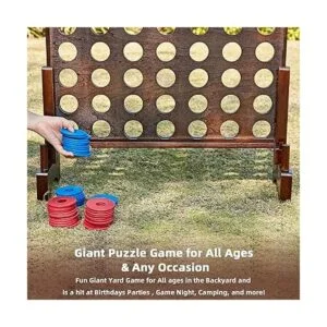 SpexDarxs Juego gigante 4 en una fila juego de madera_6
