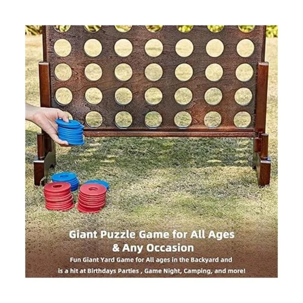 SpexDarxs Juego gigante 4 en una fila juego de madera_6
