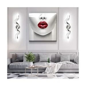 HUOKU Lámpara LED de tocador de baño moderna regulable de_5