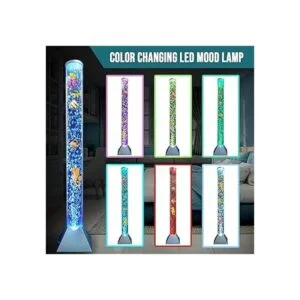 Brewish Lámpara de pie sensorial con burbujas 7 luces_3