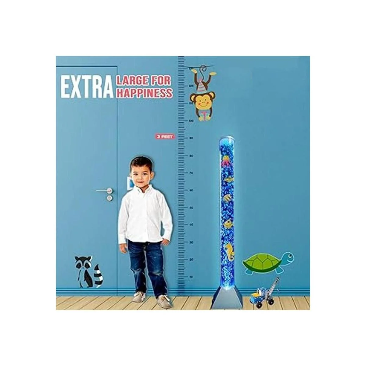 Brewish Lámpara de pie sensorial con burbujas 7 luces_2