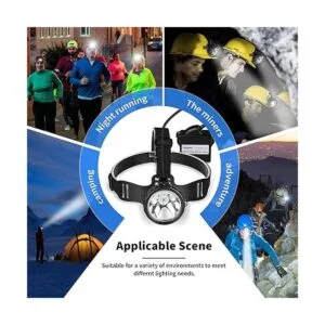 Yongkist Luz de minería recargable 12 LED mineros faro_2