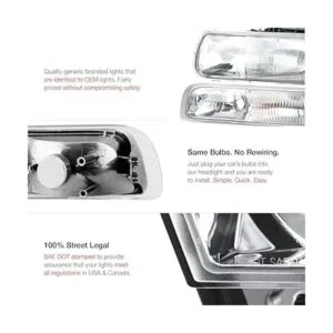 NP Juego de repuesto de faros delanteros de cristal_4