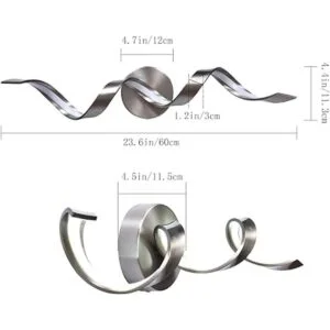 HUOKU Lámpara LED de tocador de baño moderna regulable de_7