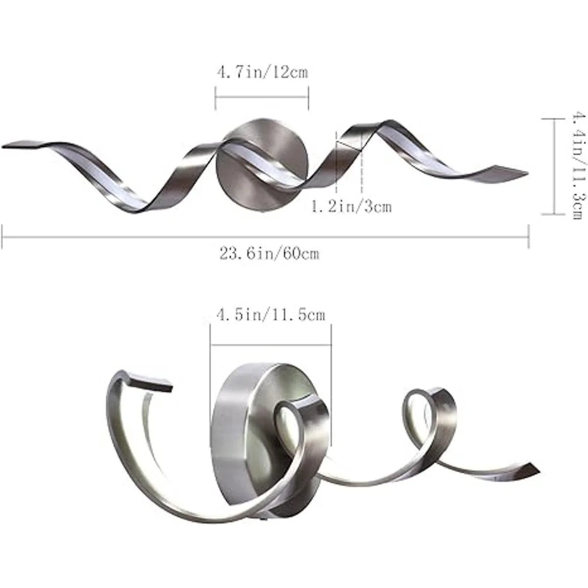 HUOKU Lámpara LED de tocador de baño moderna regulable de_7