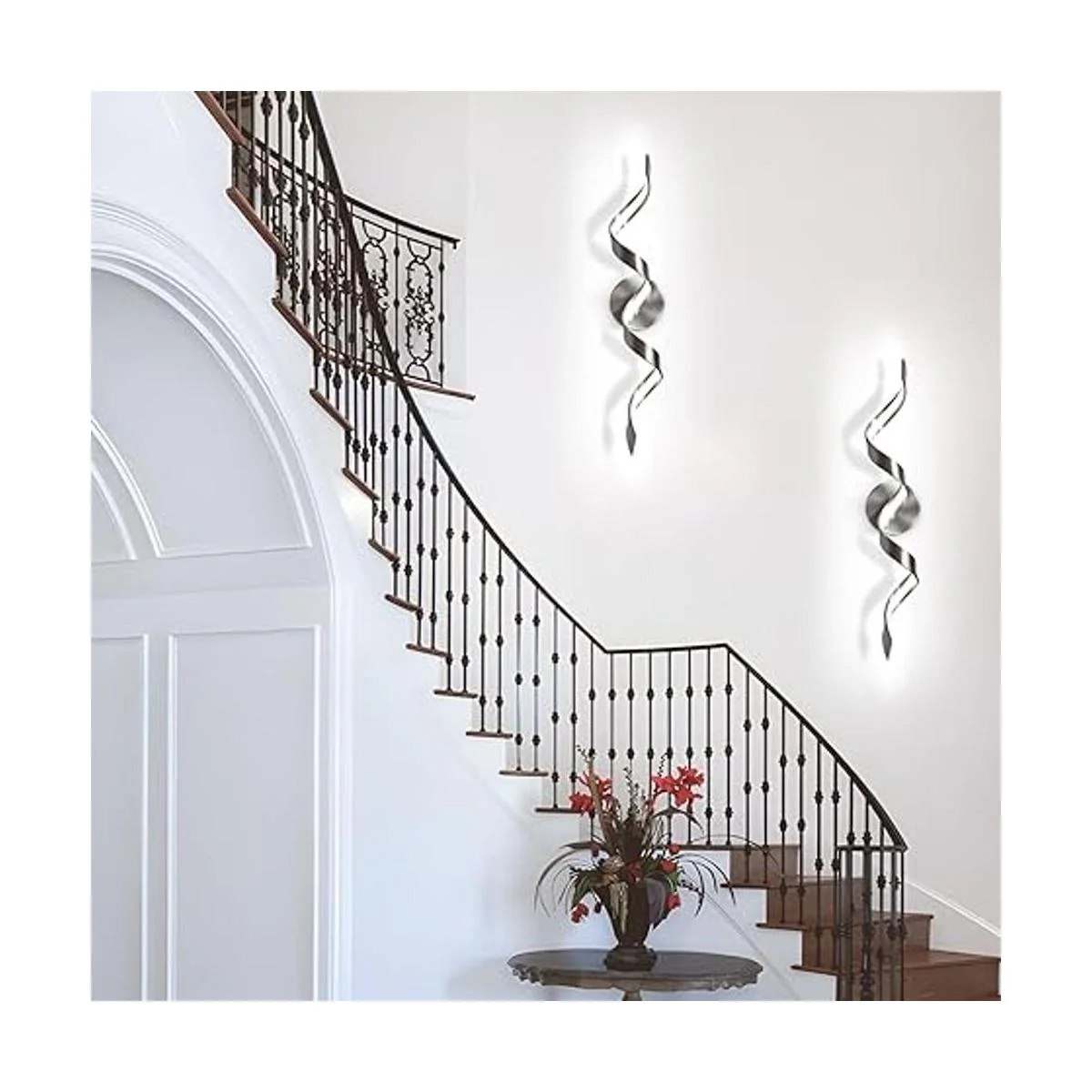 HUOKU Lámpara LED de tocador de baño moderna regulable de_6