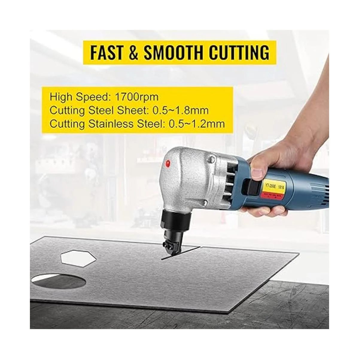 VEVOR Nibbler de chapa metálica de 380 W Nibbler de metal_2