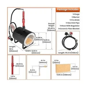 Forja de gas propano portátil de un solo quemador_7