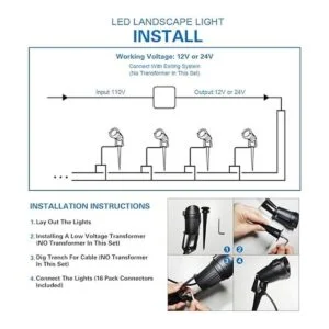 Mini iluminación LED de bajo voltaje luces LED de paisaje_6