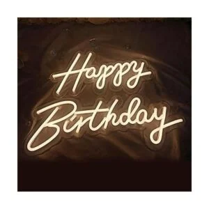 MELDIKISO Letrero de neón de feliz cumpleaños 24 pulgadas_2