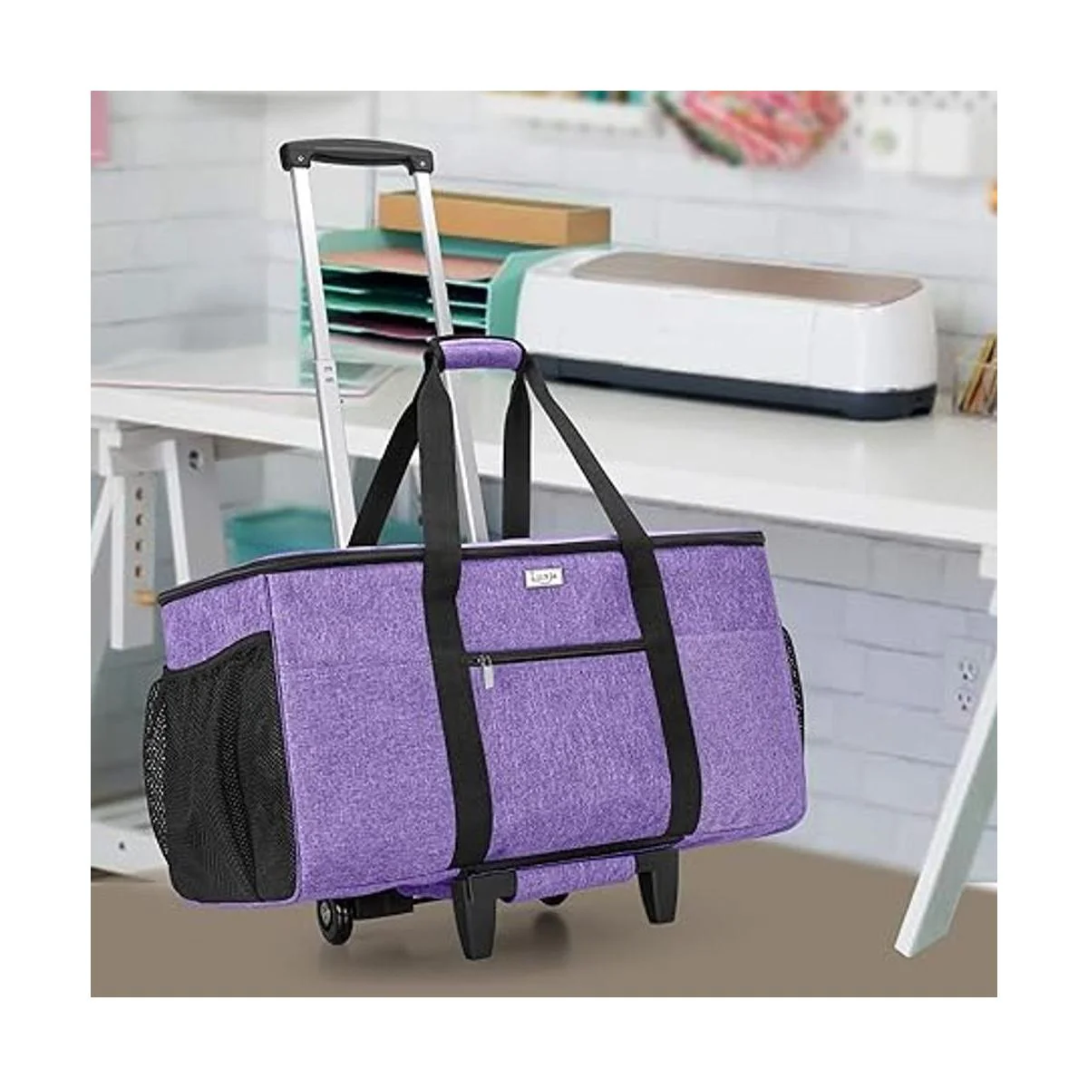 Luxja Bolsa rodante compatible con Cricut Maker Explore_6