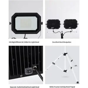 UFOND Luces de trabajo de 20000 lúmenes con soporte luz_6