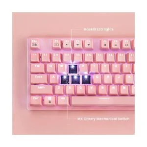 irocks Teclado mecánico iluminado K75M 104 teclas con_6