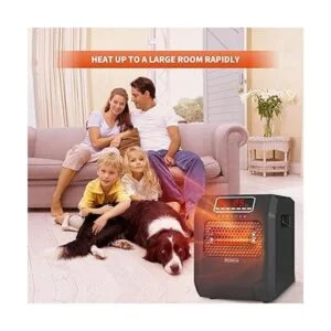 Calentador eléctrico de espacio con control remoto 1000_5