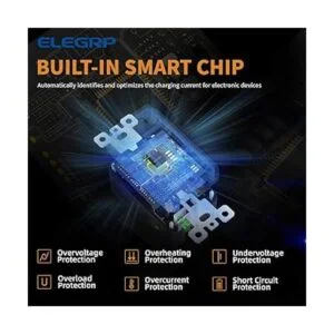 ELEGRP Toma de pared con cargador USB doble puerto USB de_2