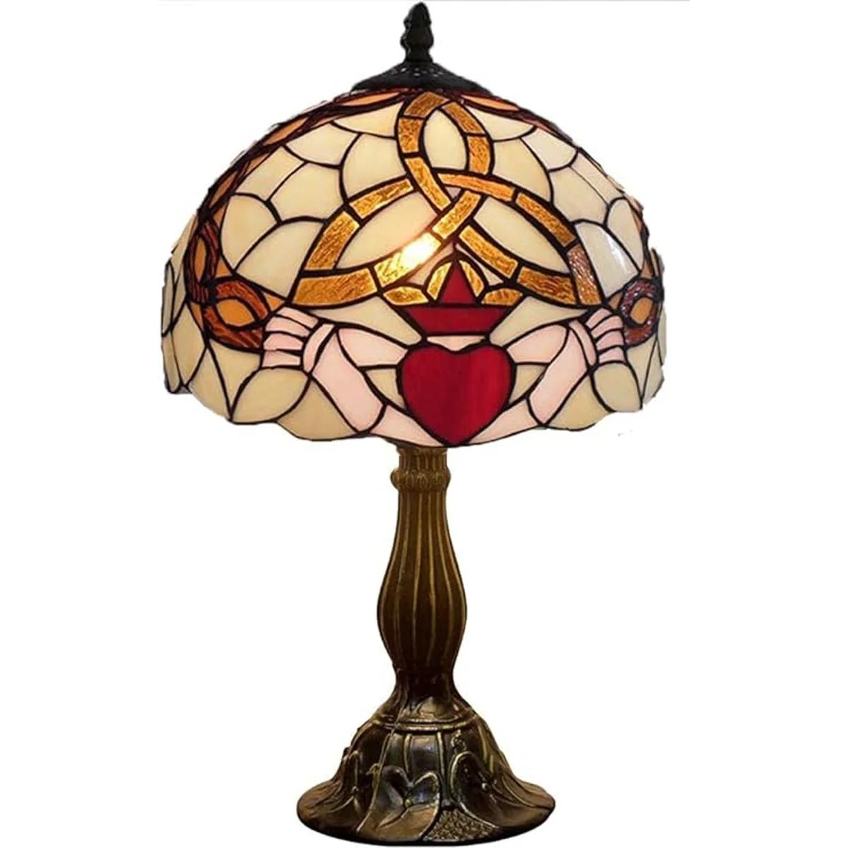 Tiffany Lámpara celta irlandesa de cristal manchado_1