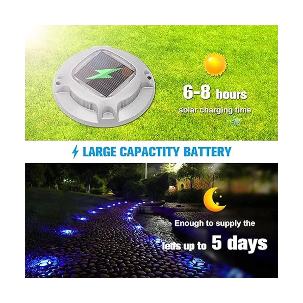 VOLISUN Luces solares de entrada para muelle 12 unidades_3