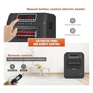 Calentador eléctrico de espacio con control remoto 1000_3