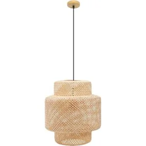 Frontsea Iluminación colgante de ratán para cocina_1