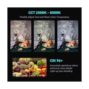 SmallRig Luz de video RM75 RGBWW panel de luz LED_3