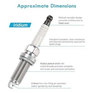 Vplus Juego de 6 bobinas de encendido y bujías de iridio_3