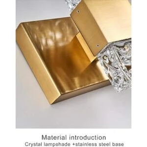 Luces LED de cristal dorado para baño modernas lámparas_6