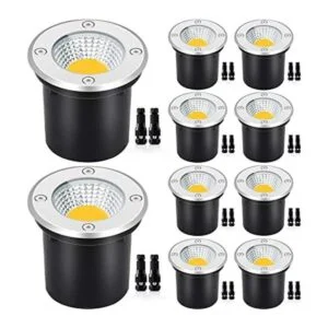 SUNVIE Luces de paisaje de bajo voltaje con conectores de_1