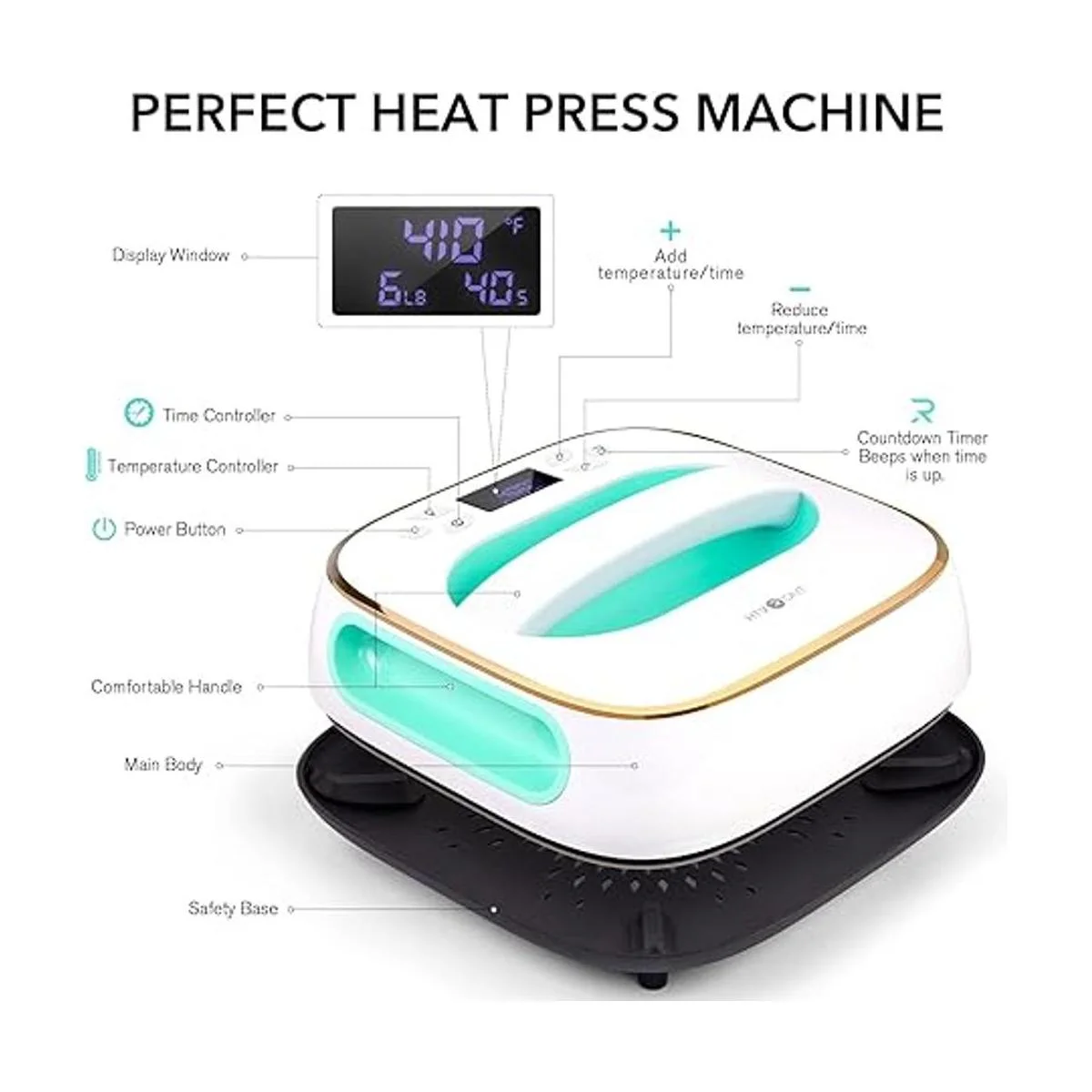 HTVRONT Máquina de prensa de calor para camisetas prensa_4