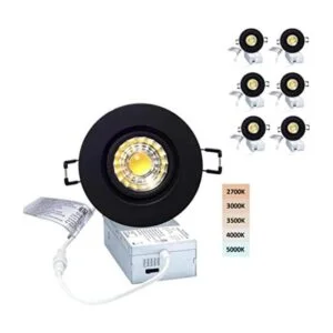 Foco giratorio para cardán empotrado de 3 pulgadas POPANU_1