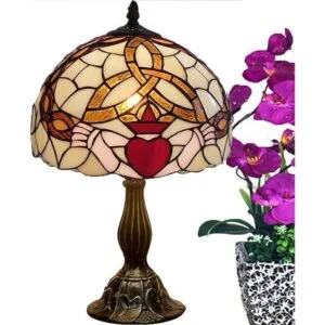 Tiffany Lámpara celta irlandesa de cristal manchado_2