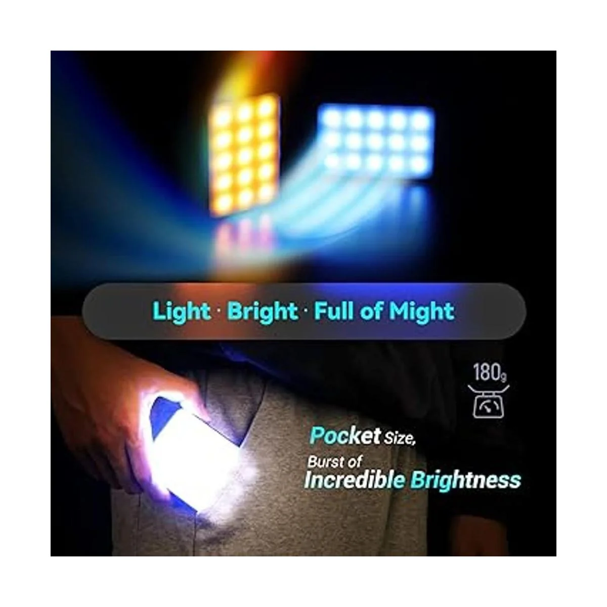 SmallRig Luz de video RM75 RGBWW panel de luz LED_2