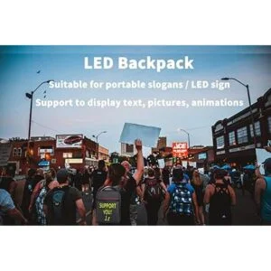 Welaso Smart WiFi LED mochila 24L con panel de señal LED_2