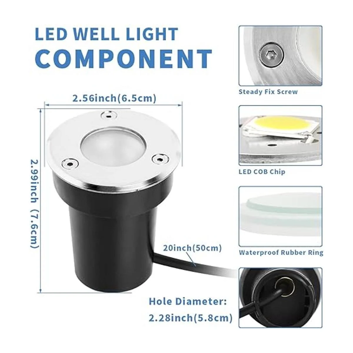 Luces LED de paisaje de bajo voltaje de 3 W luces LED de_6