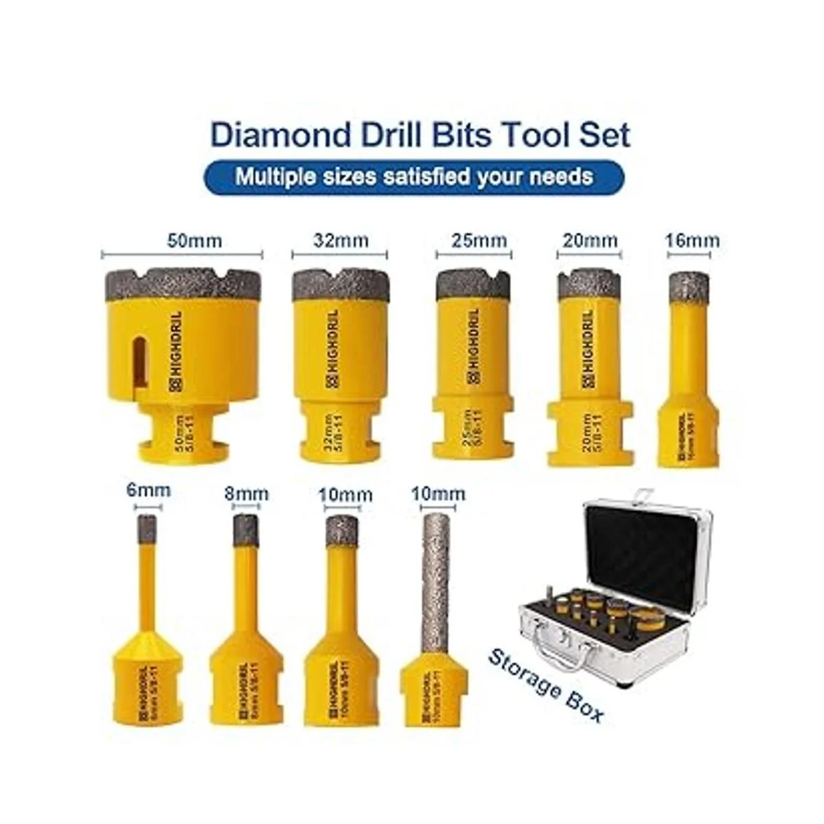 HIGHDRIL Kit de brocas de diamante con 5811 para baldosas_2