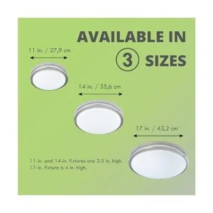 Gel Jordan 17 pulgadas LED montaje empotrado satinado NKL_3