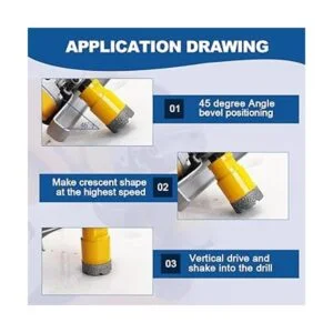 HIGHDRIL Kit de brocas de diamante con 5811 para baldosas_6