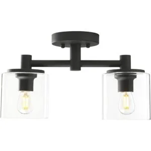 Pathson Lámpara de techo semiempotrada de 2 luces_1