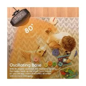 IRIS USA WOOZOO Calentador portátil oscilante de 1500 W_4