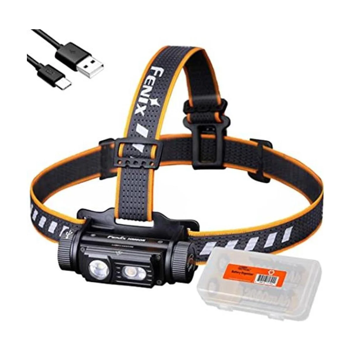 Paquete de batería dual faro Fenix HM60R faro recargable_1