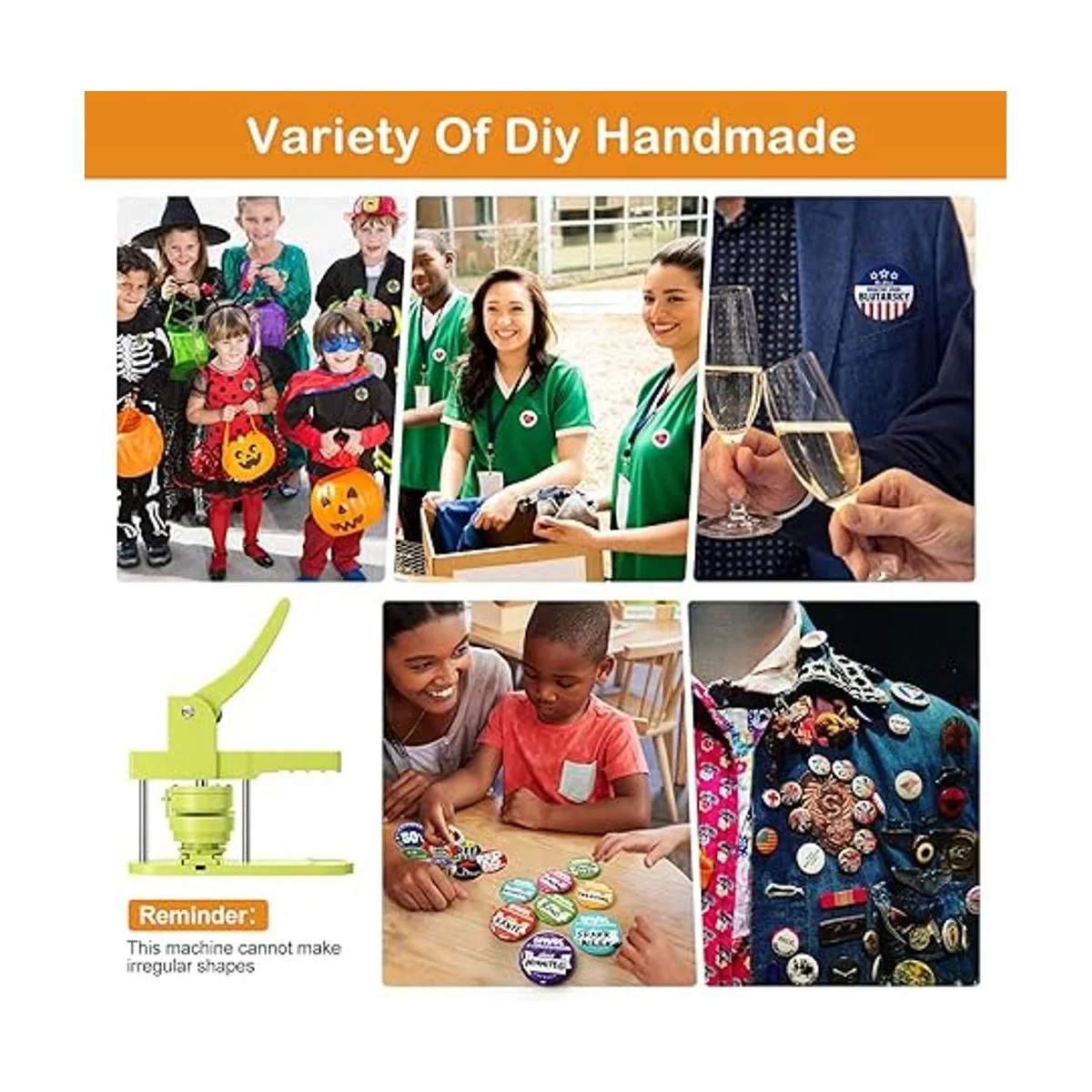 Máquina para hacer botones de varios tamaños 400 piezas_3