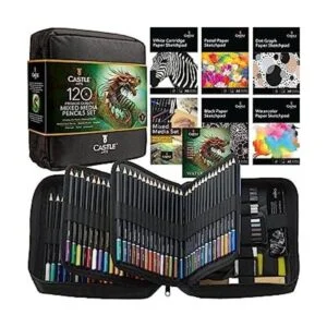 Castle Art Supplies Colección de lápices de arte mixto de_1