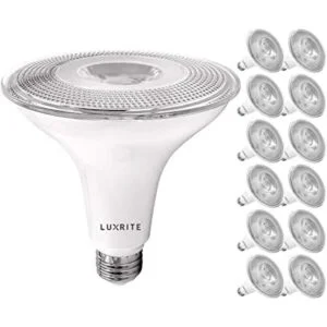 Luxrite Juego de 12 bombillas LED PAR38 para exteriores_1