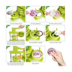 Máquina para hacer botones de varios tamaños 400 piezas_5